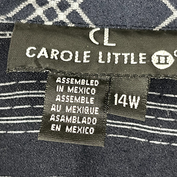 Carole Little Jacket Womens 14W Floral Mixed Print Media Art to Wear Artsy - Picture 6 of 16